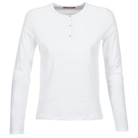 TePleasures Mulher T-shirt mangas compridas BOTD EBISCOL Branco