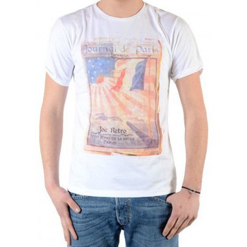 Textil Homem T-Shirt mangas curtas Joe Retro 30068 Branco