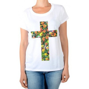 Textil Mulher Dkny Kids tie-dye logo T-shirt dress Eleven Paris 41056 Branco