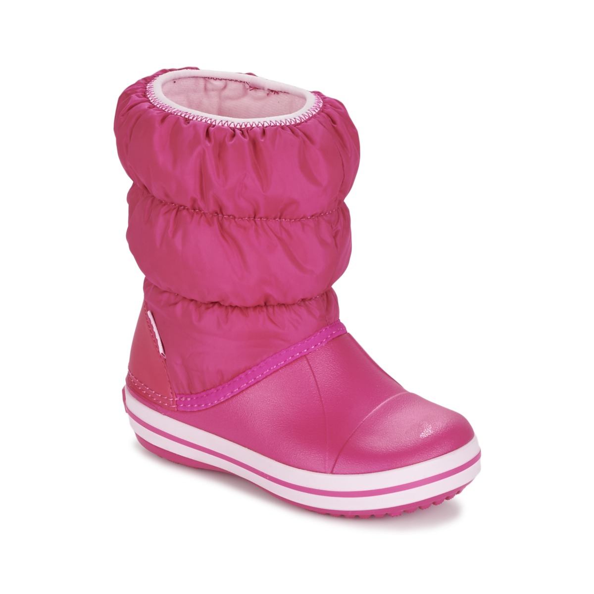 Sapatos Rapariga Гумові чоботи ніжно рожеві crocs з хутряною опушкою WINTER PUFF BOOT KIDS Rosa