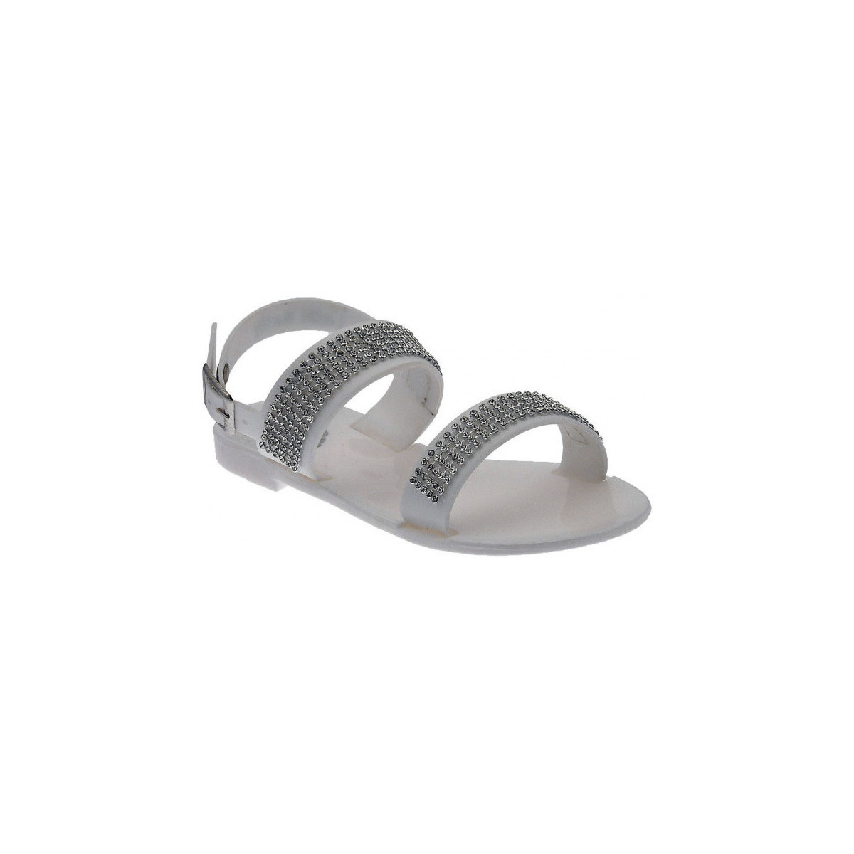 Sapatos Criança Sapatilhas Lelli Kelly Granita Sandalo Strass Plastica Branco