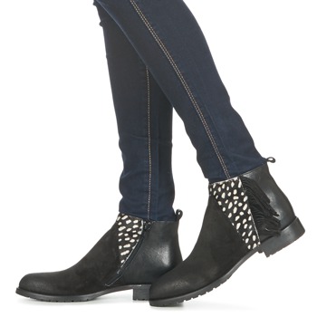 Meline VELOURS NERO PLUME NERO Preto / Branco