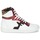 Sapatos Mulher Sapatilhas de cano-alto Serafini SAN DIEGO Branco / Vermelho