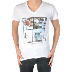Textil Rapariga T-Shirt mangas curtas Deeluxe 77347 Branco