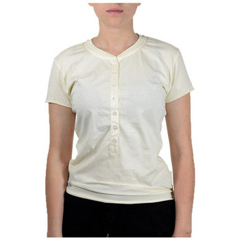 Textil Mulher short-sleeve leather jacket Mya T-shirt Branco