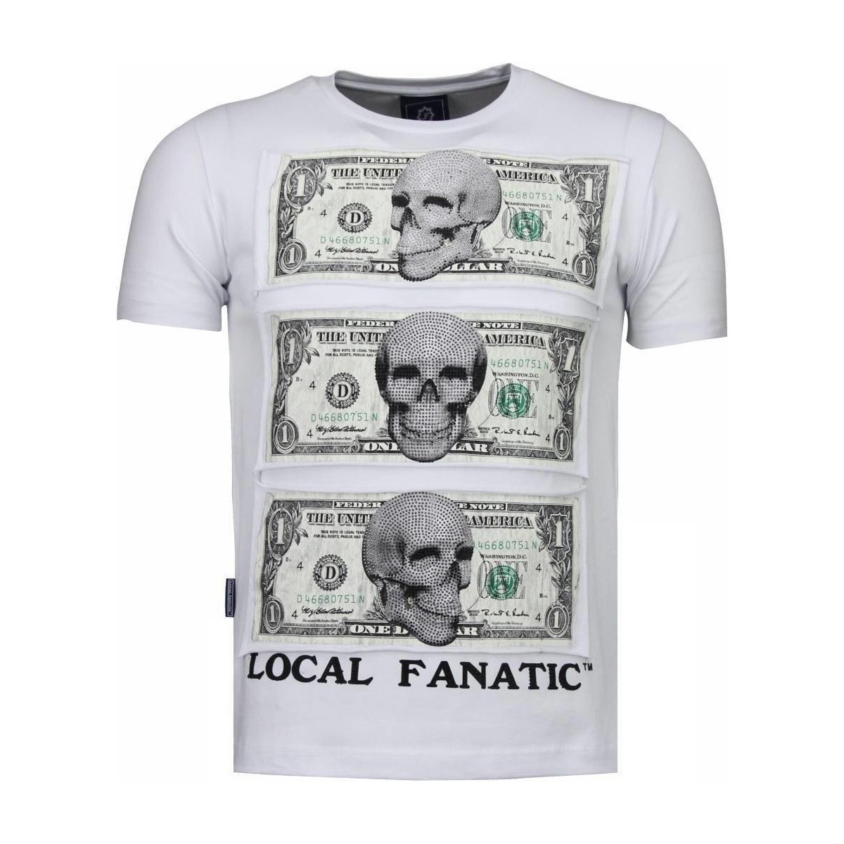 Textil Homem T-Shirt mangas curtas Local Fanatic 20780718 Branco