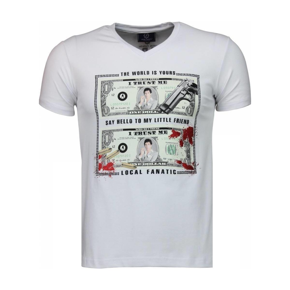 Textil Homem T-Shirt mangas curtas Local Fanatic 15221950 Branco