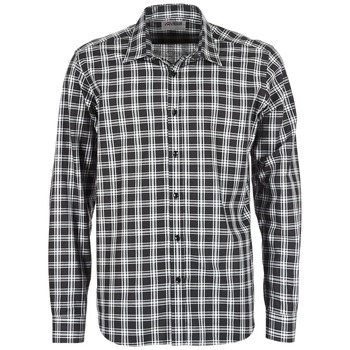 Textil Homem Camisas mangas comprida Yurban FLENOTE Preto / Branco