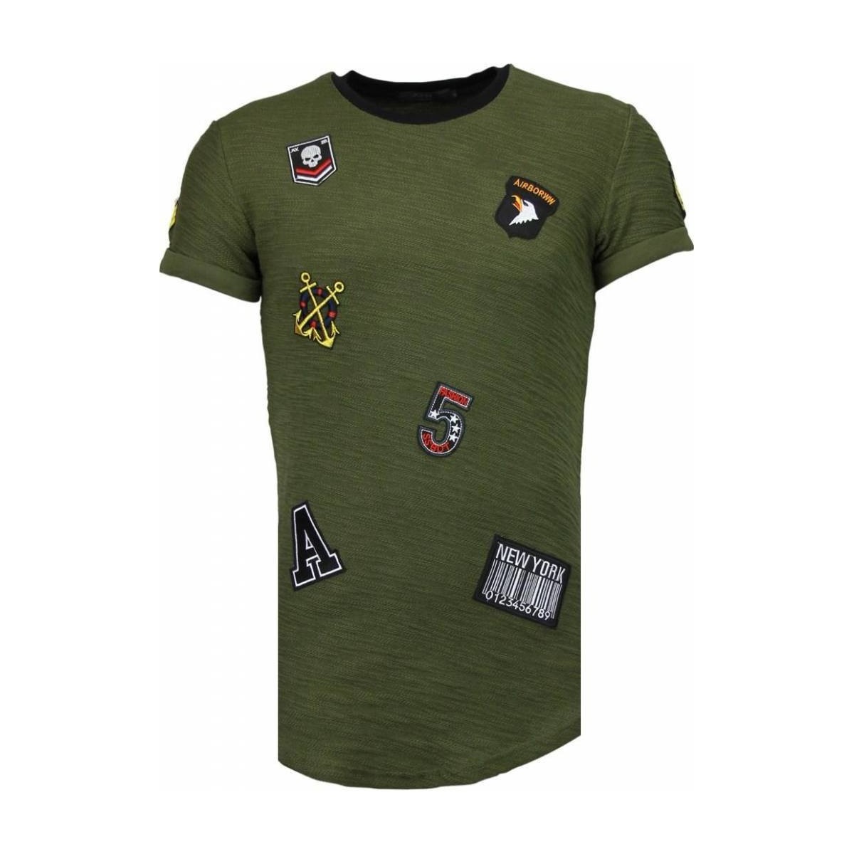 Textil Homem T-Shirt mangas curtas Justing 31879616 Verde