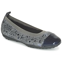 Sapatos Rapariga Sabrinas Geox JR PIUMA BALLERINE Cinza / Escuro