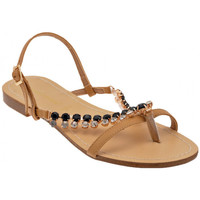 Sapatos Mulher Sapatilhas F. Milano Pierres H1279 Bege