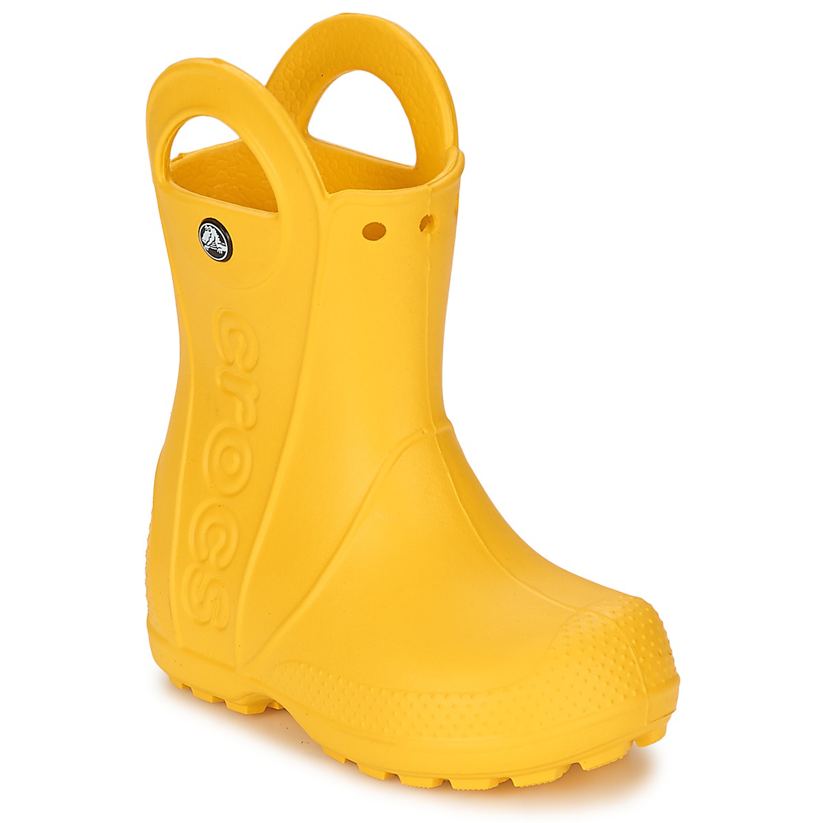 Sapatos Criança Botas de borracha Crocs HANDLE IT RAIN BOOT KIDS Amarelo