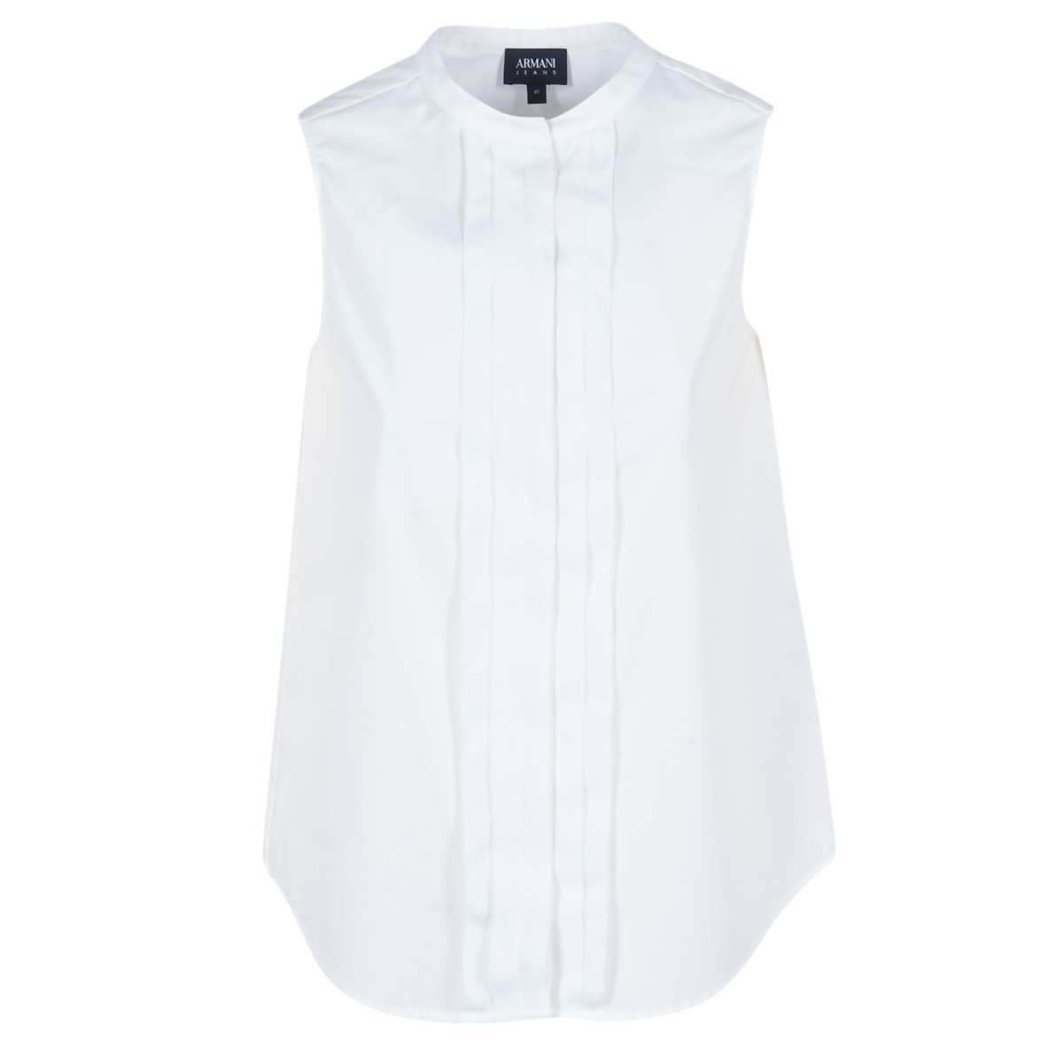 Textil Mulher camisas Armani abstraktem jeans GIKALO Branco
