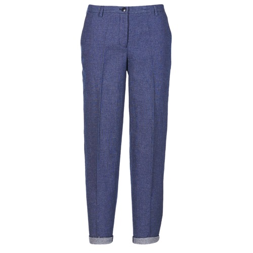 Textil Mulher Calças linen Armani jeans JAFLORE Azul