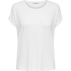 Textil Mulher T-Shirt mangas curtas Only  Blanco