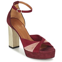 Sapatos Mulher Sandálias Heyraud EVELINE Vermelho / Rosa / Ouro