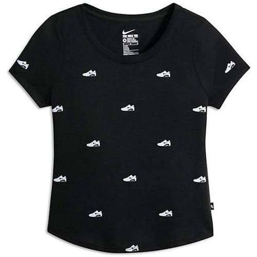 Textil Rapariga T-shirts e Pólos Nike glacier  Preto