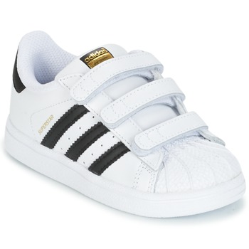 Sapatos Criança Sapatilhas adidas form Originals SUPERSTAR CF I Branco / Preto