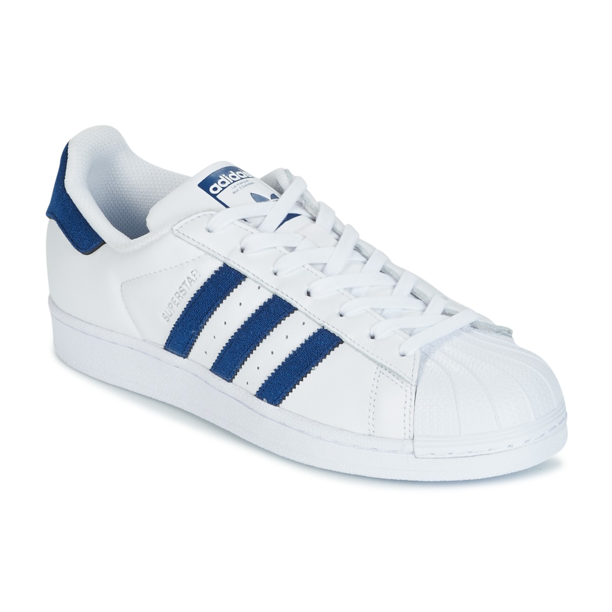 Sapatos Sapatilhas adidas Originals SUPERSTAR Branco / Azul