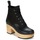 Sapatos Mulher Botins Swedish hasbeens HIPPIE LACE UP Preto