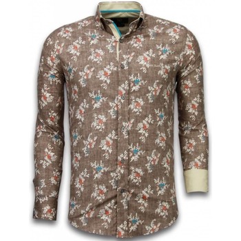 Textil Homem Camisas mangas comprida Tony Backer 45061544 Castanho