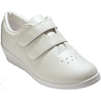 Sapatos Mulher Desportos indoor Made In Spain 1940 Deportivo senhora velcro cunha pele bran Branco