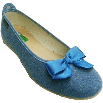 Sapatos Mulher Chinelos Made In Spain 1940 Bow Manoletina Alberola no Texas Azul