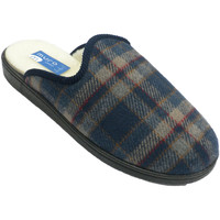 Sapatos Homem Chinelos Muro Flip-flop pano xadrez sola de borracha d Azul