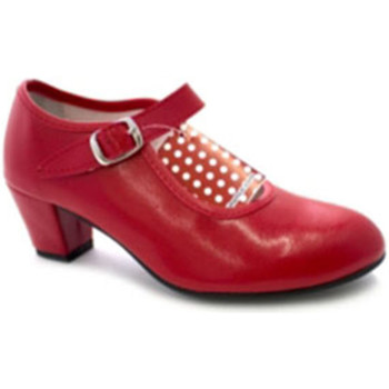 Sapatos Mulher Escarpim Danka Sevilha sapato de dança flamenco menina Vermelho