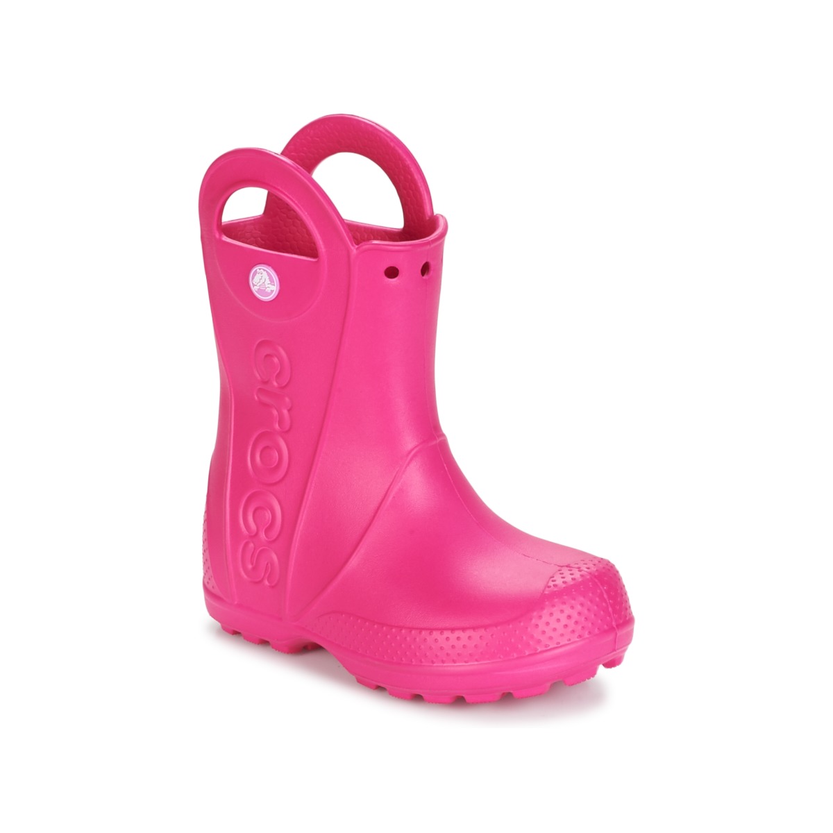 Sapatos Rapariga Botas de borracha Crocs HANDLE IT RAIN BOOT Rosa