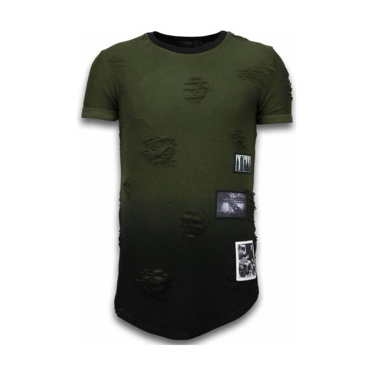 Textil Homem T-Shirt mangas curtas Justing 46494920 Verde