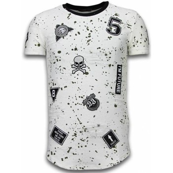 Textil Homem T-Shirt mangas curtas Justing 46491374 Branco