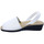 Sapatos Mulher Sapatos & Richelieu Huran Sandalias Menorquinas Cuña Blanco Branco