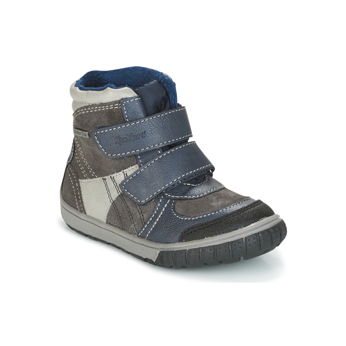 Sapatos Rapaz Botas de neve Kickers SITROUILLE Cinza / Escuro / Azul
