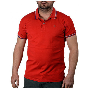 Textil Homem T-shirts e Pólos Napapijri ELDIS STRIPEA Vermelho