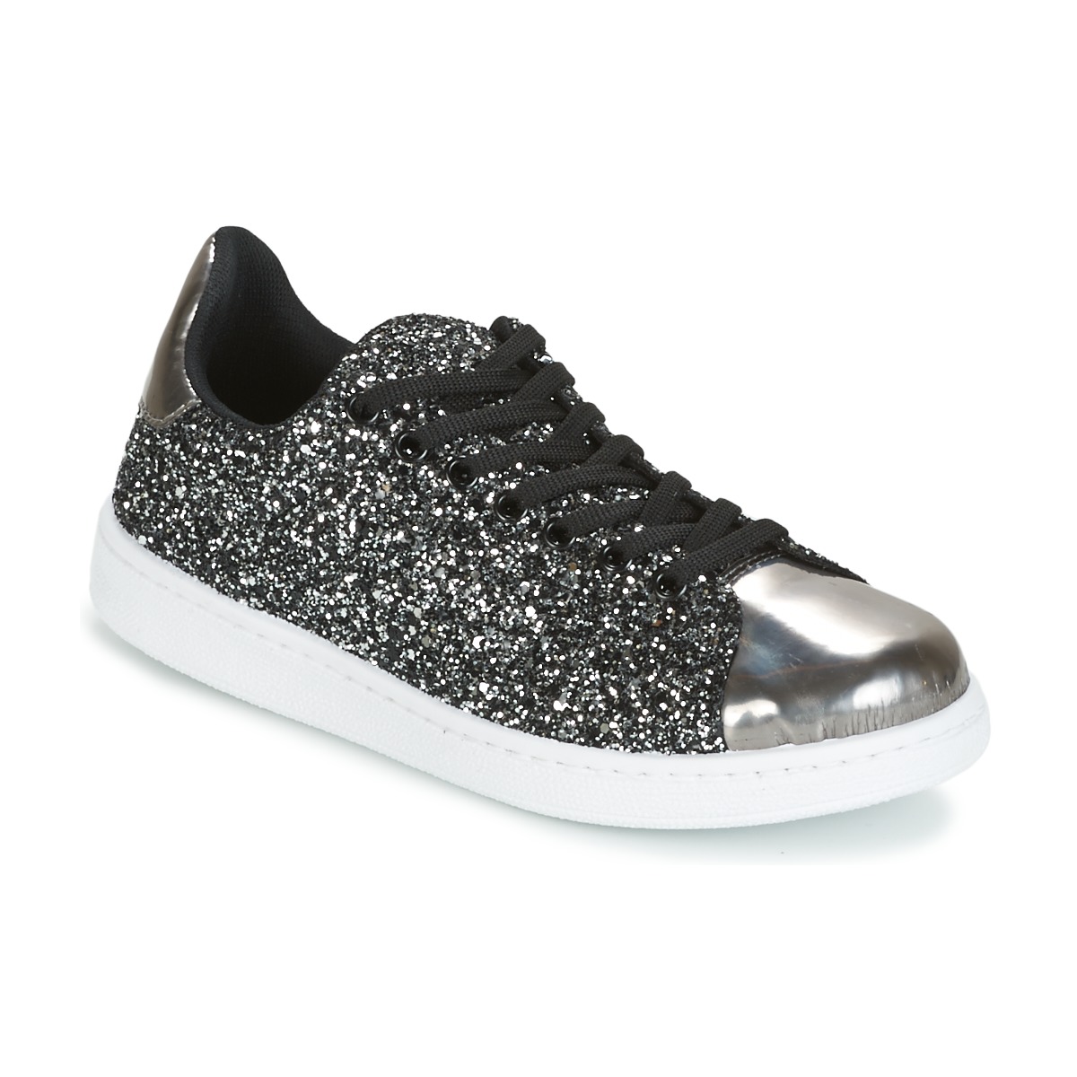 Sapatos Mulher Sapatilhas Yurban HELVINE Cinza / Glitter