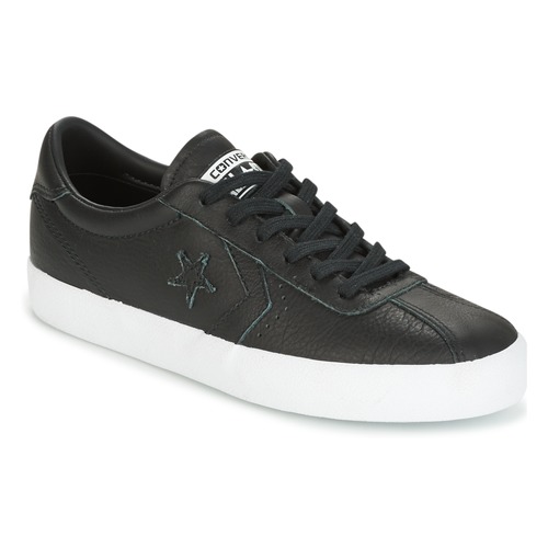 Sapatos Mulher Sapatilhas T-Shirt Converse BREAKPOINT FOUNDATIONAL LEATHER OX BLACK/BLACK/WHITE Preto / Branco