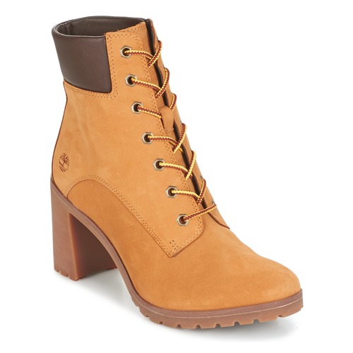 Sapatos Mulher Botins Timberland ALLINGTON 6IN LACE UP Castanho