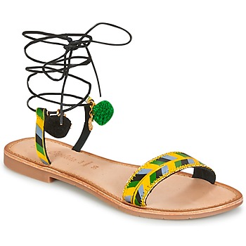Sapatos Mulher Sandálias Lola Espeleta EDWINA Verde / Amarelo / Preto