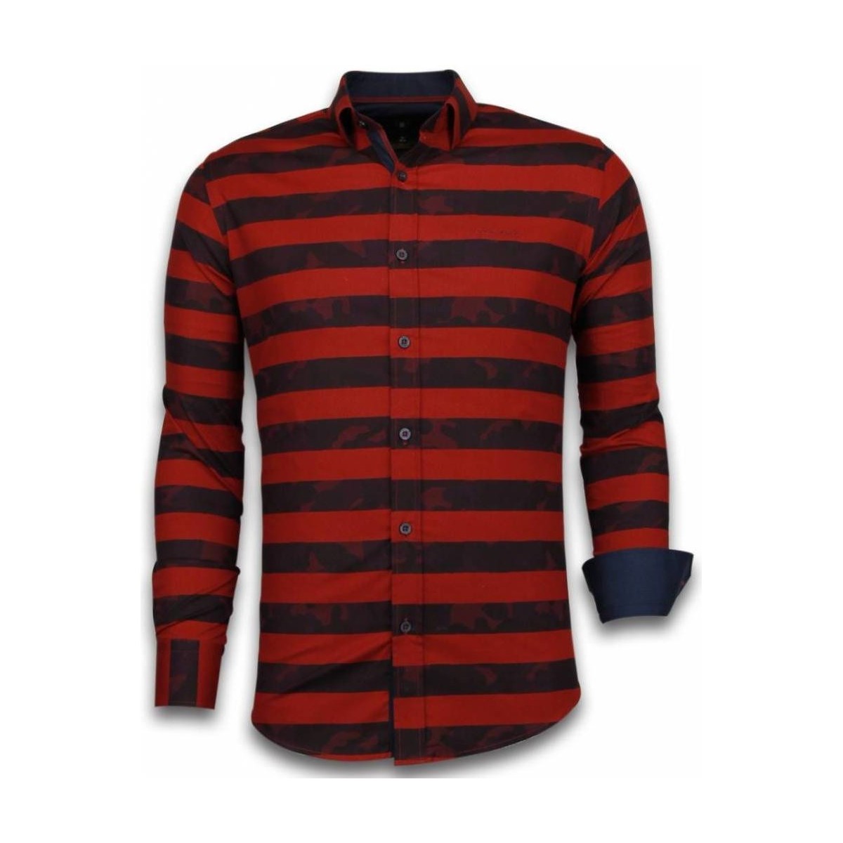 Textil Homem Camisas mangas comprida Tony Backer 51165593 Vermelho