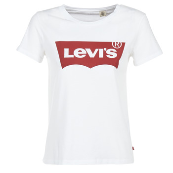 Textil Mulher T-shirt mangas compridas Levi's THE PERFECT TEE Branco