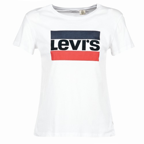 Textil Mulher Graphic Standard Hoodie Levi's THE PERFECT TEE Branco