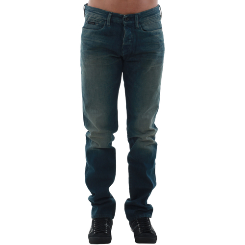 Textil Homem Calças de ganga Calvin Flatform Klein Jeans J3IJ303173 Azul