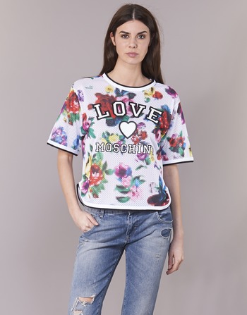 Textil Mulher Tops / Blusas Love Moschino W4G2801 Branco / Multicolor