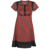 Textil Mulher Vestidos curtos Sisley ZEBRIOLO Vermelho / Preto