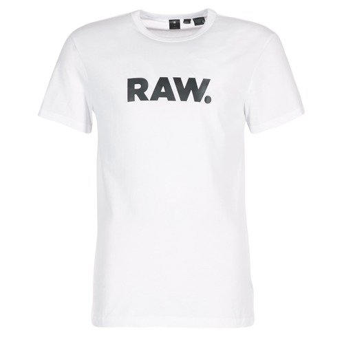 Textil Homem T-Shirt mangas curtas G-Star Raw HOLORN R T S/S Branco