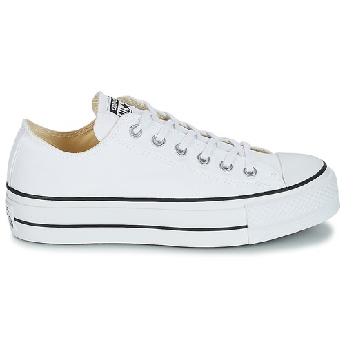 Converse Chuck Taylor All Star Lift Clean Ox Core Canvas Branco