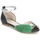Sapatos Mulher Sandálias Betty London INALI Preto / Prateado / Verde