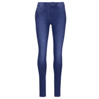 Textil Mulher Gangas Skinny Pepe jeans REGENT Azul / Cristal / Swarorsky