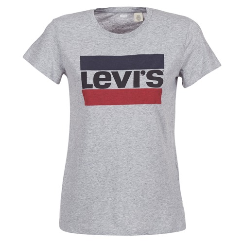 Textil Mulher T-Shirt mangas curtas Levi's THE PERFECT TEE Cinza